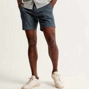 Abercrombie & Fitch‎ All Day Shorts Men's M Blue Stretch Classic Fit Athleisure